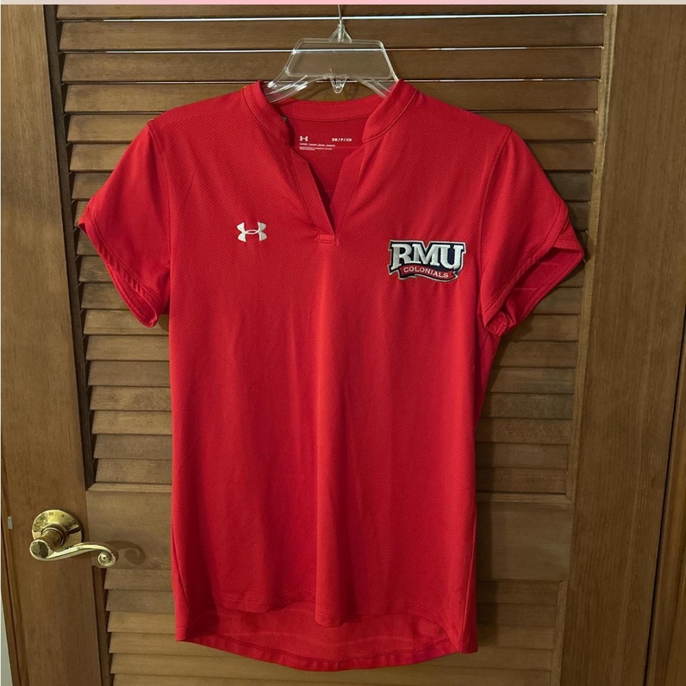 Under Armour Red Performance RMU Polo